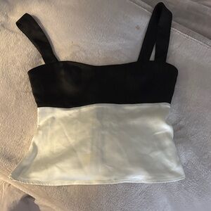 Princess Polly Black and White Camisole